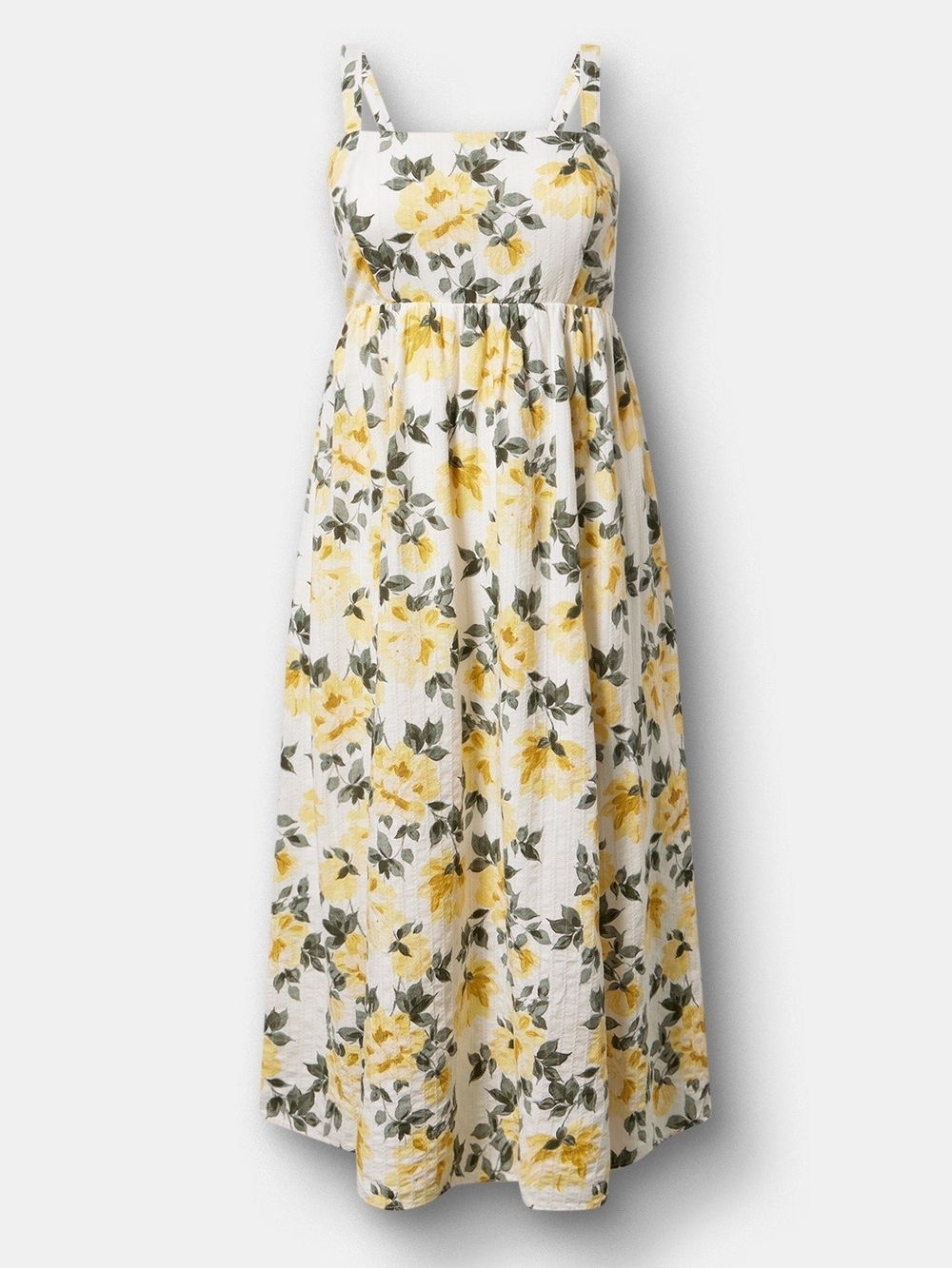 Yellow Floral Maxi Sundress